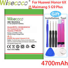 Wisecoco-batería + número de seguimiento para teléfono Huawei, 4700mAh, HB386483ECW, Huawei Honor 6X, Maimang 5 G9 Plus, MLA-AL00, G9Plus 2024 - compra barato