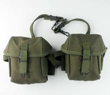 tomwang2012. PAIR Vietnam War US Army M16A1 M1956 Pouch Pocket Metal Clasp Canvas Ammo Pouch MILITARY WAR REENACTMENTS 2024 - buy cheap