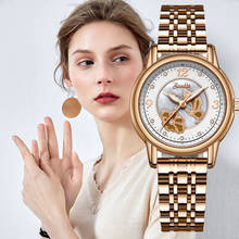 SUNKTA-Reloj de pulsera de cuarzo para mujer, accesorio elegante de marca de lujo, movimiento japonés, resistente al agua 30M, analógico, dorado, caro, Geneva 2024 - compra barato