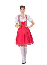 Plus size 3XL Maid dress Women German Bavarian Costume Beer Girl Dress Oktoberfest Beer Maid Costume Halloween Party Fancy Dress 2024 - buy cheap