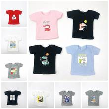 Cute barbies dolls clothes New Cartoon Printed Short/long sleeve T-shirt Fashion basic Shirt for barbis dolls accessories 2024 - buy cheap