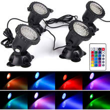 Luz LED subacuática RGB IP68, lámpara impermeable de 12V CC, para piscina, jardín, fuentes, estanque, acuario 2024 - compra barato