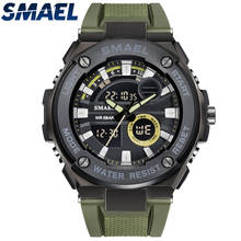 SMAEL Top Brand Luxury LED Digital Dual Display Analog Quartz Watches Men's Casual Sport Waterproof Mens Watch Relogio Masculino 2024 - buy cheap