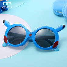 Umanco-gafas de sol polarizadas con montura de silicona para niños y niñas, lentes TAC con dibujos animados de Pikachu, UV400, 2021 2024 - compra barato