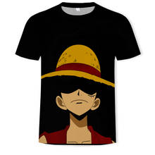 New summer One Piece T shirt men Japanese Anime Luffy 3DTshirt men Harajuku  clothes new t-shirt Hip Hop  T shirt 2024 - buy cheap