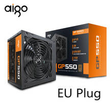 Aigo PC Case Power Supply 12V ATX 80Plus EU Plug Psu PSU Mute Power Supply Computer Gamer Source Power Supply For PC 2024 - buy cheap