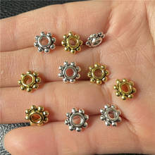 JunKang 30pcs 9mm flower shape gasket connector jewelry making DIY handmade bracelet necklace accessories retention zinc alloy 2024 - buy cheap