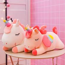 Peluche de unicornio de 25-100 cm, muñecos unicornios de dibujos animados, juguete suave, animal unicornio con envío directo, precio especial, tamaño gigante 2024 - compra barato