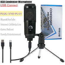 USB Condenser Microphone Vocals Recording Studio Microphone for Skype&YouTube Video Game Podcast Webcast Karaoke for PC Laptop 2024 - buy cheap