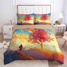 Modern Design Bed Linens 2,3pcs Bedding Sets Quilt/Comforter/Blanket Covers Pillowcase Duvet Cover Set Full Size 3D Landscape  2024 - buy cheap