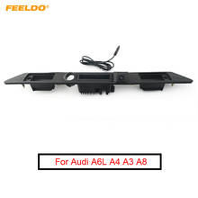 FEELDO 1PC Car Rearview Camera Trunk Handle Camera for Audi A6L A4 A3 A8 2011 CCD Night Vision Parking Camera #FD-2043 2024 - buy cheap