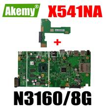ERILLES-placa base para portátil ASUS VivoBook Max X541NA-PD1003Y, placa base X541NA, X541N, prueba 100% OK, N3160U, 8GB de RAM 2024 - compra barato