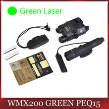 Element Airsoft тактический флэш-светильник PEQ 15 IR зеленый лазерный светильник WMX200 Armas пистолет светильник охотничья лампа PEQ оружие PEQ-15 2024 - купить недорого