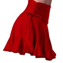 Женское платье для латинских танцев, с высокой талией, для танго, йоги, румбы, бальных танцев 2024 - купить недорого