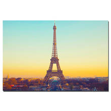 Eiffel Tower Paris Cityscape Poster Canvas Painting For Home Decor Wall Art Pictures For Living Room 2024 - buy cheap