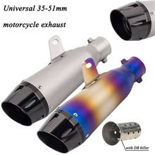 Universal Motorcycle Exhaust Pipe Escape Modified 51mm Muffler DB Killer For R3 Z900 GSX750R K8 R6 ATV CBR500R 2024 - buy cheap