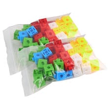 100pcs Children Stacking Building MathLink Cube Counting Toys Math Linkage Cube 2024 - buy cheap