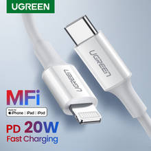 Ugreen MFI usb c to Lightning charging cable for iPhone 12 11 xs xr 8 7 apple ipad Charger PD fast charging data wire 2m 1.5m 1m 2024 - buy cheap
