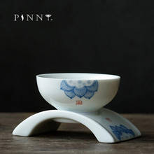 PINNY-coladores de té pintados a mano, filtro de especias de hoja de té de porcelana hecho a mano, accesorios de té chino kungfú, infusores de té de cerámica 2024 - compra barato