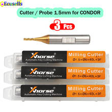 3PCS/LOT 1.5mm Milling Cutter Probe for Xhorse CONDOR XC MINI Plus Dolphin XP-005 Dolphin XP-007 Key Cutting Machine 2024 - buy cheap