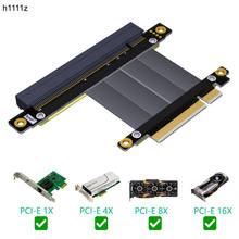 PCI Express PCIE Riser Card удлинитель PCI E 8X до 16X слот PCI-E Riser Adapter удлинитель PCIe X8 позолоченный для майнинга BTC 2024 - купить недорого