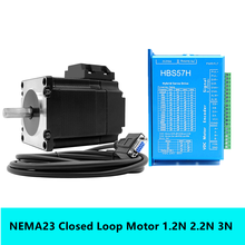 RU/EU Stock ! Nema 23 Stepper Motor Kit：Hybird Servo Driver HBS57H+Closed Loop Motor 1.2N 2.2N 3N 2 Phase Motor For CNC Parts 2024 - compre barato