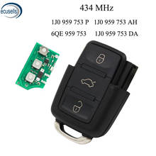 3 Buttons 433MHZ/434MHZ Remote Control Key 1J0 959 753 DA / 1J0 959 753 AH/ 1J0 959 753 P for VW Beetle Passat Polo AND MORE 2024 - buy cheap