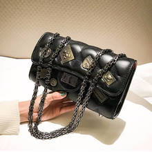 Vintage Pu Leather Chain Crossbody Bags For Women 2022 Luxury Handbags Designer Famous Brand Shoulder Bag Hand Sac A Main Female 2024 - buy cheap