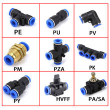 Pneumatic Fitting Tube Connector Fittings Air Quick Water Pipe Push In Hose Quick Couping 4mm 6mm 8mm 10mm 12mm PU PY PK 2024 - купить недорого