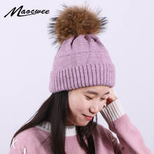 PomPon Hat Beanie Cap Womens Hat Autumn Knit Square Stripe for Girls Spring Autumn Winter Caps for Female Warm Skullies Outdoor 2024 - buy cheap