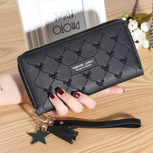 Disney cartoon Mickey Mouse long zipper wallet coin bag female hundred fashion card bag mobile phone bag 2024 - buy cheap