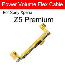 Botão de energia volume interruptor chave da câmera cabo flexível com microfone para sony xperia z5 premium z5premium e6833 e6853 e6883 2024 - compre barato