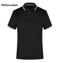 New 2020 Summer Men's Polo Shirt High-quality Male lapel Solid Breathable Short Sleeve Embroidered Business Casual Polo Shirts 2024 - buy cheap