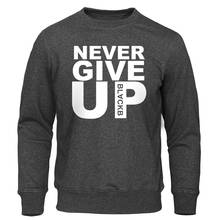 Men's Hoodie You'll Never Walk Alone Never Give Up Hoodies Autumn New Sweatshirts Casual Pullovers Streetwear Men Sweatshirt 2024 - buy cheap