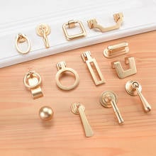 High Quality Vintage Gold Pulls Solid Zinc Alloy Kitchen Cupboard Handle Drawer Knobs Furniture Handle Hardware 2024 - buy cheap