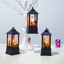 Pumpkin Witch Ghost Hand Led Lantern Simulation Flame Light Small Oil Lamp Bar Festival Halloween Decoration 2024 - buy cheap