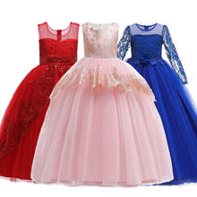 Girls Dress Summer Dress Fantasia Wedding Girl Princess Party Vestidos Girl Clothes Flower Girl 4-14 Years Kid Teenagers Dress 2024 - buy cheap