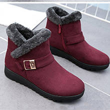 Fashion Waterproof Platform Boot Women Snow Boots Winter Warm Shoes Female Plush Winter Shoes Female Ankle Boots Womens 2024 - buy cheap