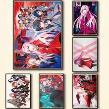 35 Designs Anime DARLING In The FRANXX Whitepaper Poster HomeDecal Art Painting Wall Sticker for Coffee House Bar 1 2024 - buy cheap