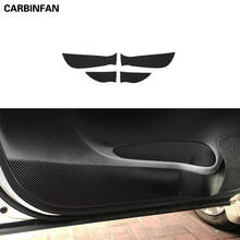 Calcomanía interior para puerta lateral de coche, pegatinas protectoras antipatadas de fibra de carbono, para Nissan Sylphy / Sentra 2012-2018 2024 - compra barato