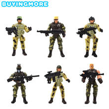6 Pcs/set Military Soldiers Model Kids Toys Camouflage Uniform Action Figure Soldier Plastic Model Toys for Boys Educational Toy 2024 - buy cheap