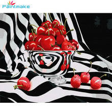 Paintmake Fruit DIY Paint By Numbers  Oil Painting On Canvas Home Decoration Paintings Cherry Art Picture For Kids Adult 2024 - buy cheap