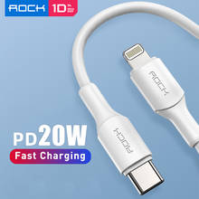 ROCK 20W PD USB Type C Cable for iPhone 13 12 11 Pro X Max Fast Charging Charger for MacBook iPad Pro Type-C USBC Data Wire Cord 2024 - buy cheap