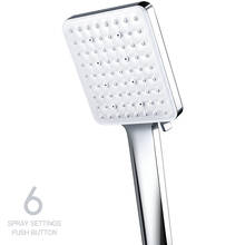 Newentor Shower Head with 6 Spray Settings High Pressure Shower Head With 59" Stainless Steel Shower Hose Bathroom Accessories 2024 - buy cheap