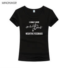 I Give Negative Feedback Computer Engineer T-Shirt Women New Summer Cotton Short Sleeve T Shirt Funny Print Tee Shirt Female 2024 - buy cheap