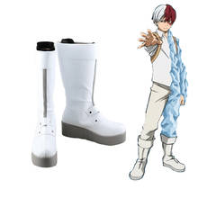 Botas de cosplay de my hero academia boku no hero akademia, sapatos todoroki de halloween, carnaval, acessórios para festa 2024 - compre barato