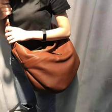 100% Soft Genuine Leather Saddle Bags Women Large Capacity Handbags Designer Casual Tote Shoulder Crossbody bags for women purse 2024 - buy cheap