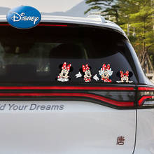 Disney Mickey Mouse Minnie Lovers Cute Anti-scratch Car Door Sticker Blocking Bumper Cartoon Car Decoration Sticker 2024 - buy cheap