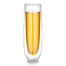 1 шт., Высококачественная креативная двухслойная Изолированная пивная кружка, прозрачная пивная стеклянная кружка для воды, вина, пивная чашка, питьевая утварь 2024 - купить недорого