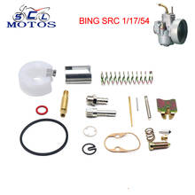 Sclmotos-kit de reparo para motocicleta, carburador para motos 17mm, kit de reparo bing src 1/17/54, apto para ciclomotor, scooter, moto, corrida 2024 - compre barato